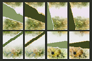 Gold & Flower Watercolor Backgrounds, a Pattern Graphic by Suna Kosem (Thumbnail 11 of 19)