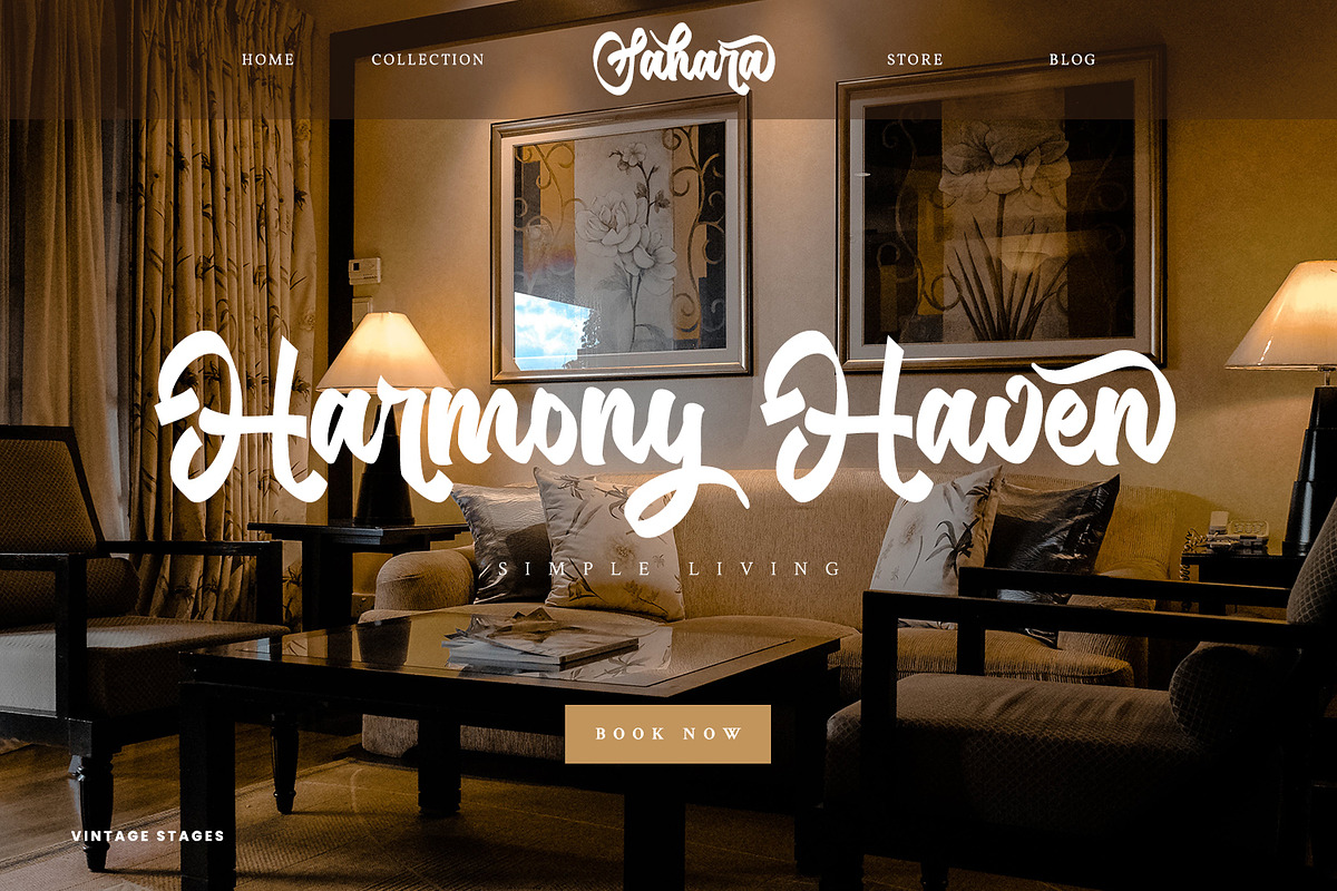 Vintage Stages, a Script Font by Ditatype (Photo 7 of 11)