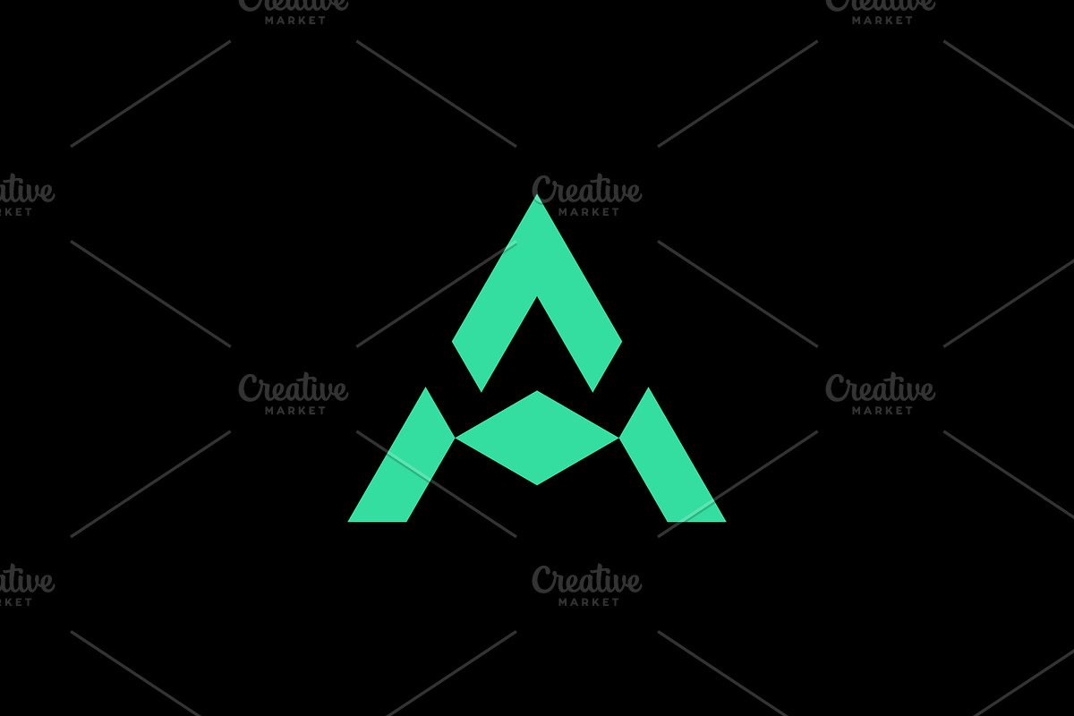 futuristic letter A arrow logo, a Branding & Logo Template by Rasagama Studio
