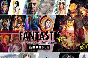 31 Fantastic Art Photoshop Template