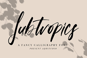 Subtropics - Fancy Calligraphy Font