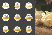Set of 9 St. Valentine's Badges, a Branding & Logo Template by AntartStock (Thumbnail 4 of 4)
