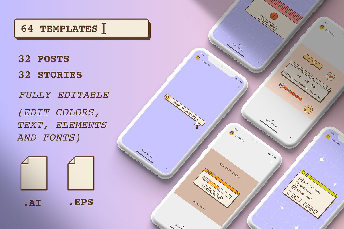 Old Computer Canva Instagram Templates preview 2