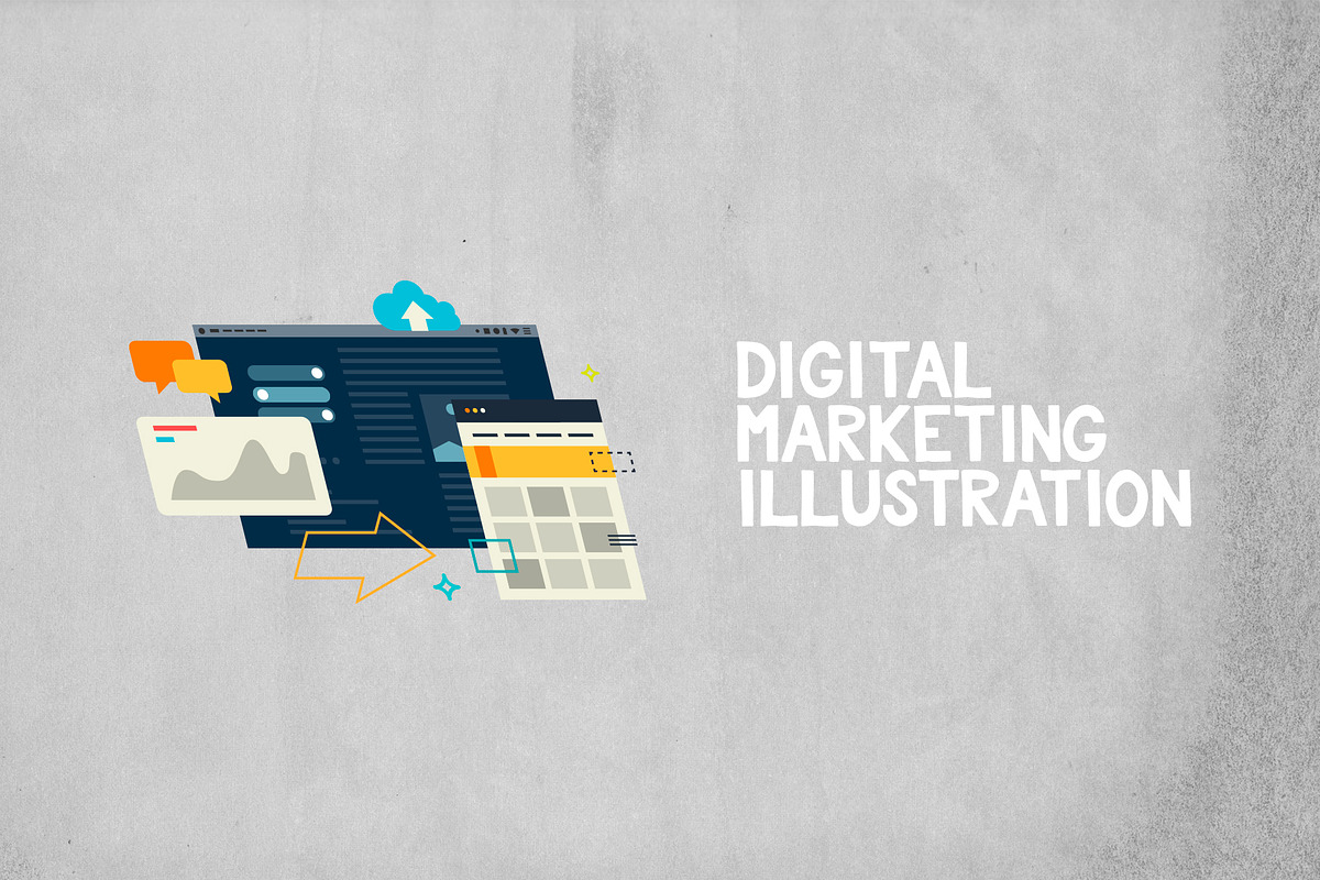 Digital marketing illustrations., a Templates & Theme by DOBROGRAPH (Photo 2 of 3)