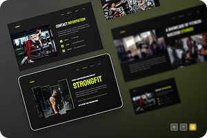 Strongfit Fitness & Gym Google Slide, a Presentation Template by Annora Studio