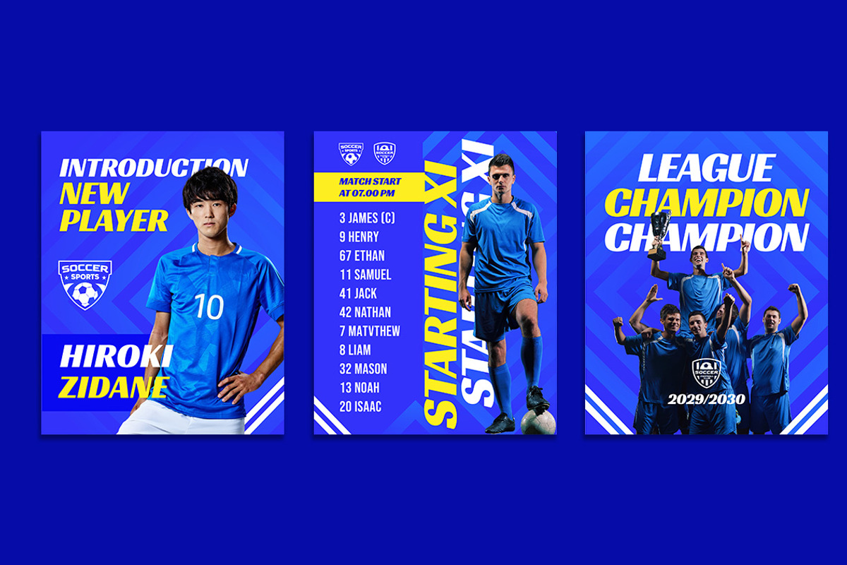 Energetic Sport Social Media - Canva, a Social Media Template by Jiwstudio (Photo 2 of 5)