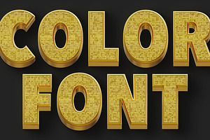 Fancy Bold - Color SVG Font