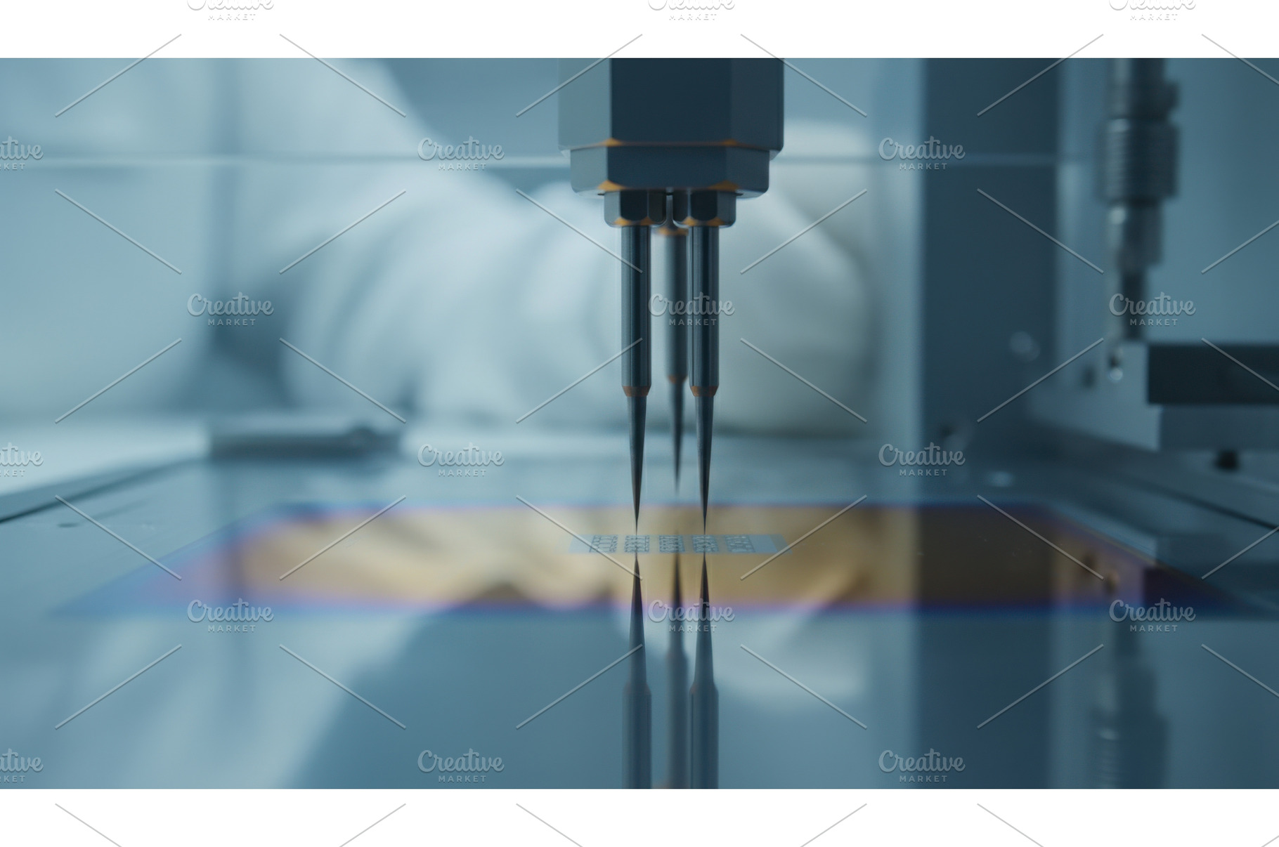 Precise automated machine needles, a Technology Photo by Igor Tichonow