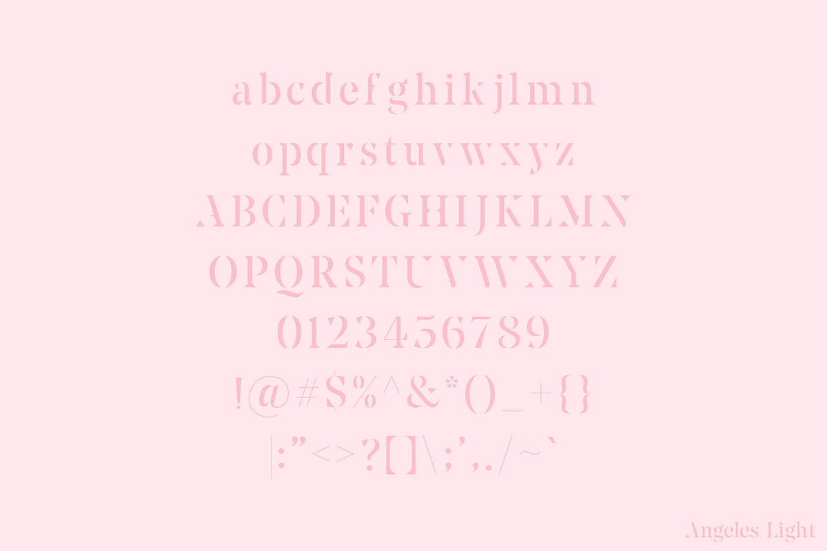 Angeles | A Serif Font Family preview 5