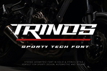 Trinos - Sporty Tech Font