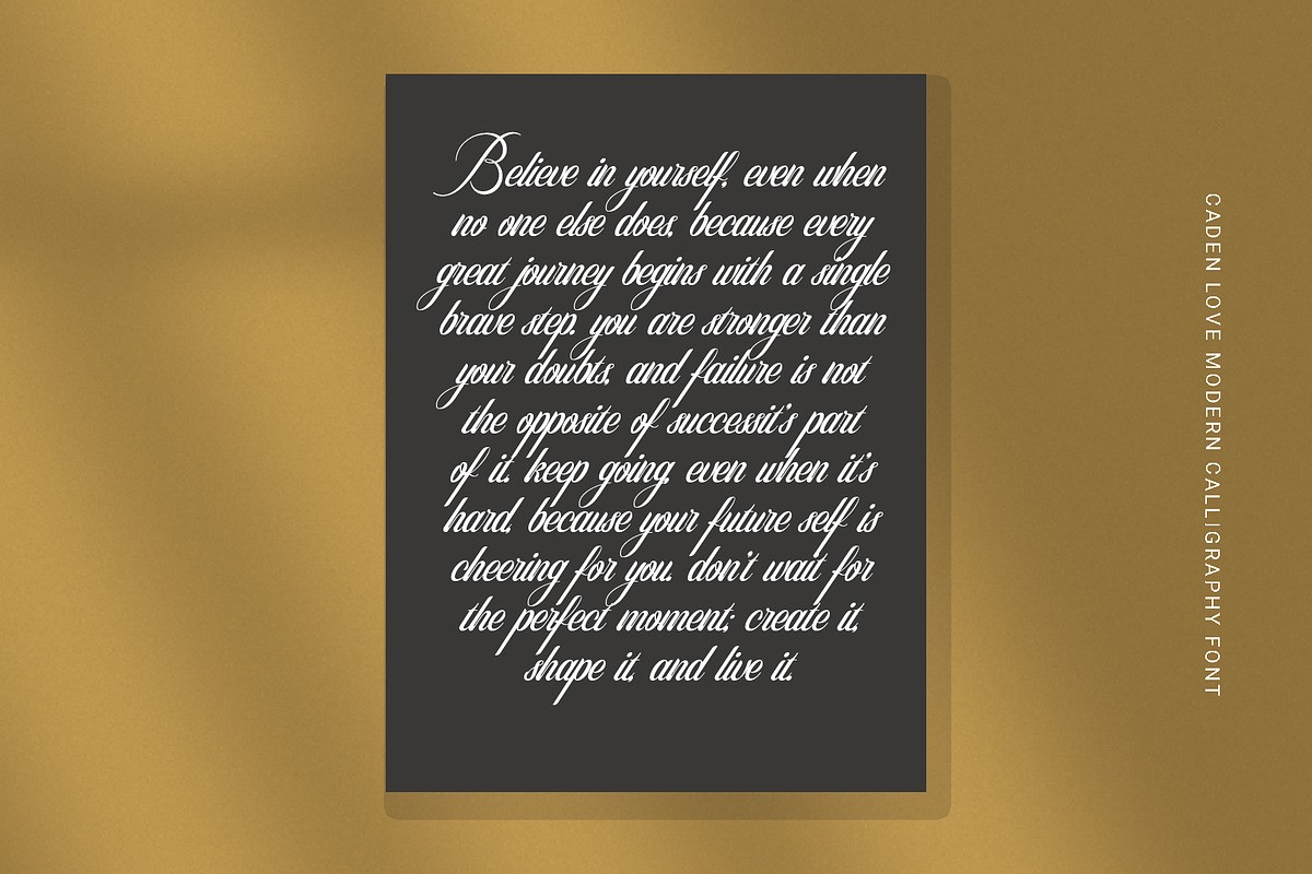 Caden Love Modern Calligraphy, a Handwritten Font by RHD Creative Studio (Photo 6 of 12)