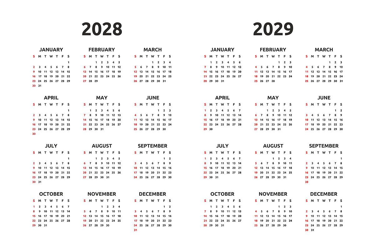 Calendar 2024, 2025 and 2031, an Object Graphic by Volyk (Photo 4 of 5)