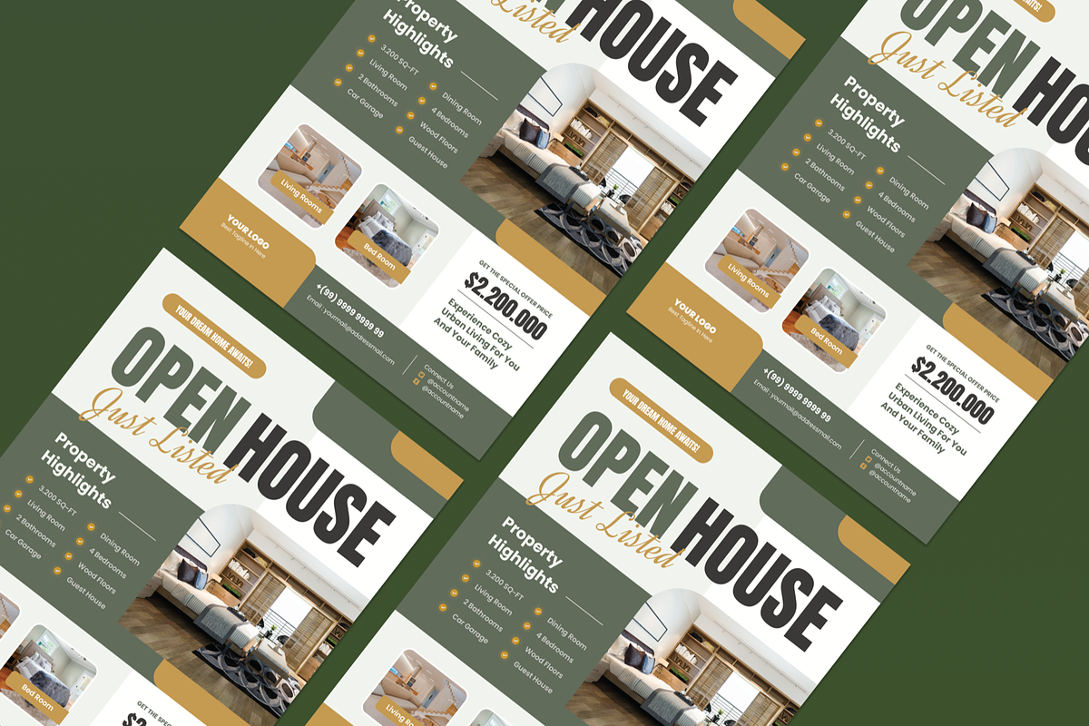 Open House Flyer, a Flyer Template by SquidPixey (Photo 6 of 6)