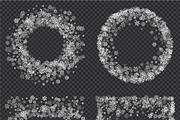 Transparent snowflakes bundle, a Pattern Graphic by ekmelica (Thumbnail 3 of 5)