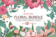 Wedding Floral Bundle, an Object Graphic by Free-PSD-Templates (Thumbnail 1 of 4)