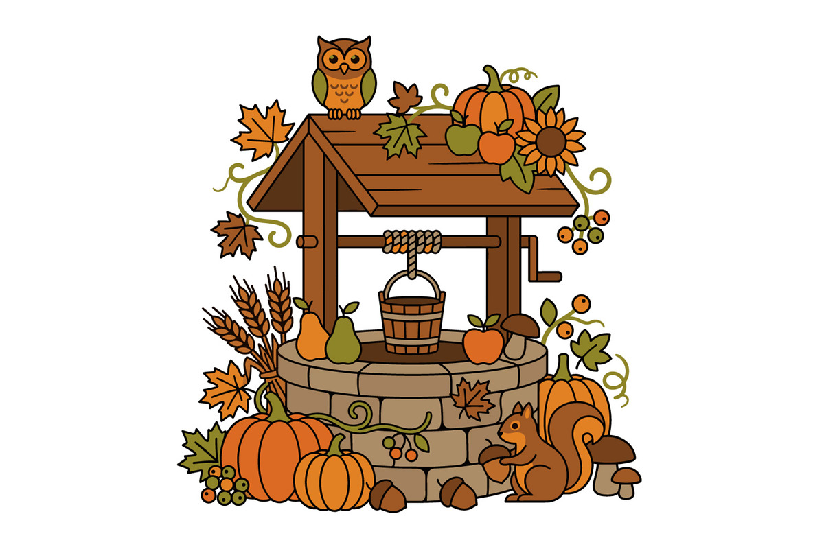This Autumn & Thanksgiving Clipart, a Seasonal Illustration by abu67222 (Photo 13 of 21)