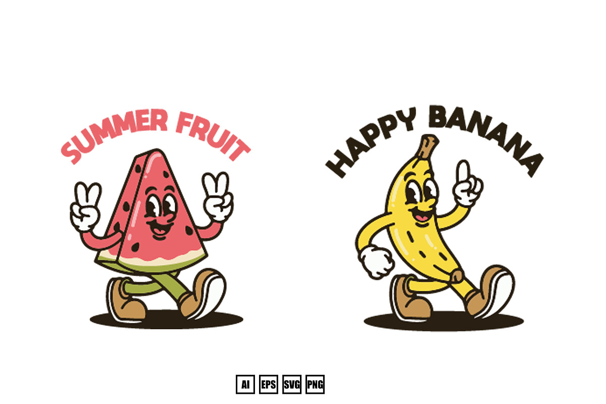 Cartoon Fresh Fruit, an Illustration by kalehstudio (Photo 3 of 5)