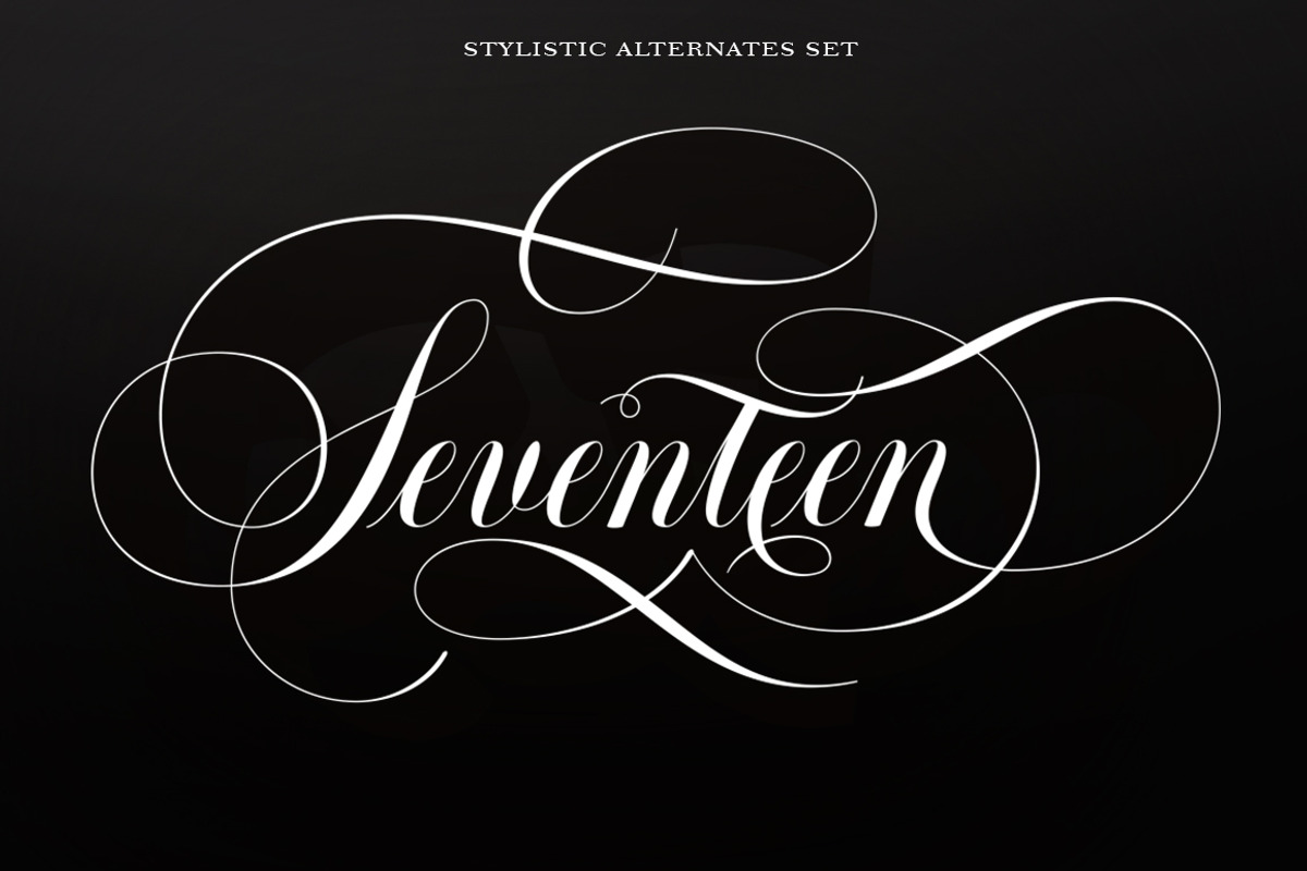 Moritza Script With Ornament, a Script Font by Max.co Studio (Photo 10 of 12)
