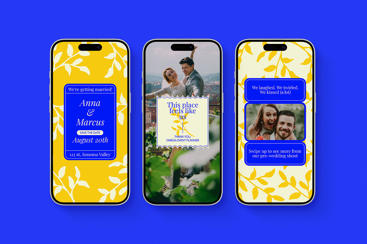 Summer Wedding Instagram Templates, a Social Media Template by Supanium Studio (Photo 3 of 5)