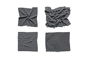 Wrinkled Cotton Textile Set 3D Model, an Object 3D Model by rebrandy (Thumbnail 8 of 9)