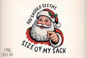 Funny Santa Christmas Sublimation, an Illustration by Daily.Designs (Thumbnail 1 of 5)