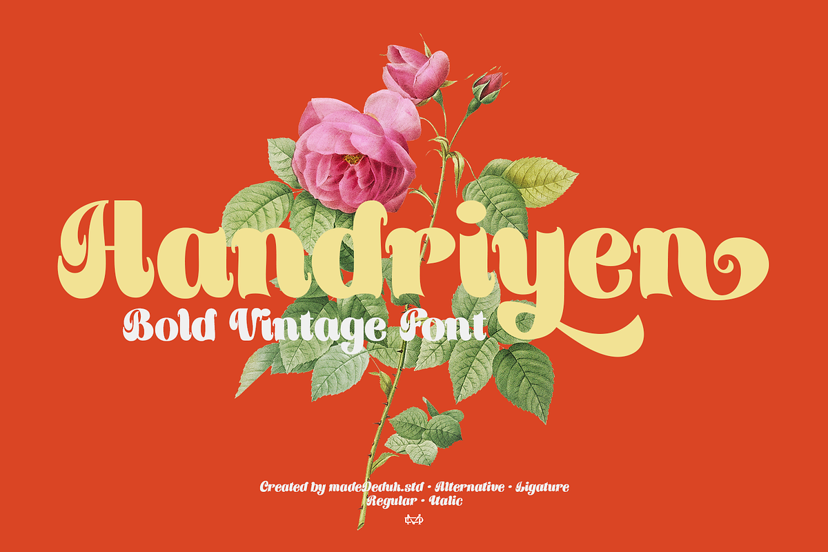 Handriyen Bold Script, a Script Font by madeDeduk (Photo 1 of 10)