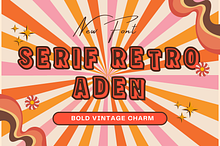 Serif Retro Aden Timeless Vintage