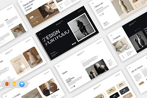 Design Portfolio Presentation, a Presentation Template by Pradaxa