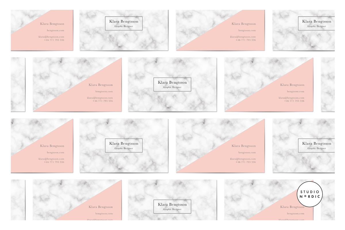 Klara | Business Card, a Business Card Template by Studio Nordic (Photo 3 of 3)
