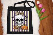 Preppy Halloween Coquette Skull Bow, an Illustration by designcity5 (Thumbnail 8 of 8)