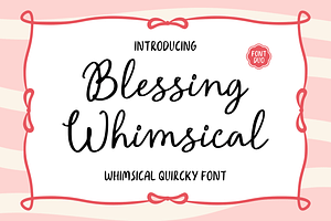 Blessing Whimsical Font Duo