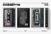 Cassette Mockup Bundle, a Product Mockup by FLYERWRK (Thumbnail 4 of 16)