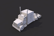 Low Poly American Heavy Truck, a Cars & Vehicle 3D Model by CreativeeArt (Thumbnail 7 of 8)