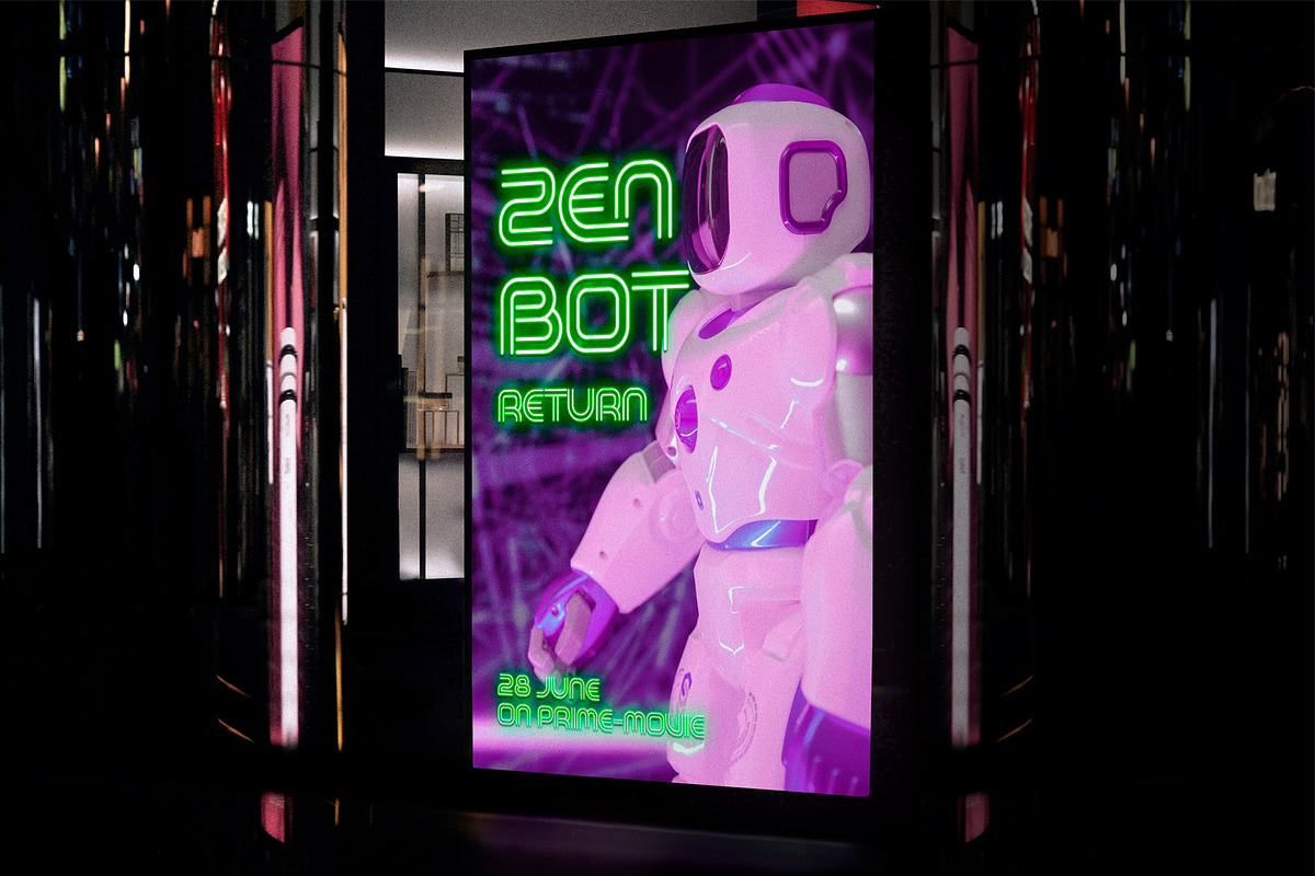 Neon Backlight, a Symbol Font by Ditatype (Photo 4 of 10)
