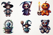 Halloween Gothic Voodoo Doll Clipart, an Illustration by RobertsArt (Thumbnail 6 of 7)