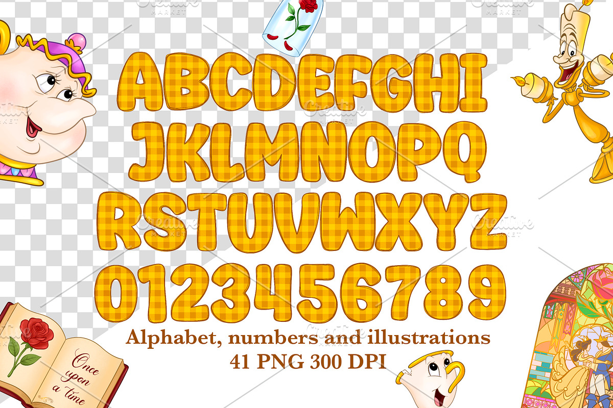 Princess with rose Alphabet, a Transportation Illustration by LoLoArt (Photo 3 of 3)