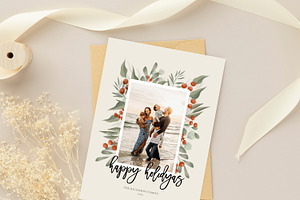 Christmas Card Template CD403