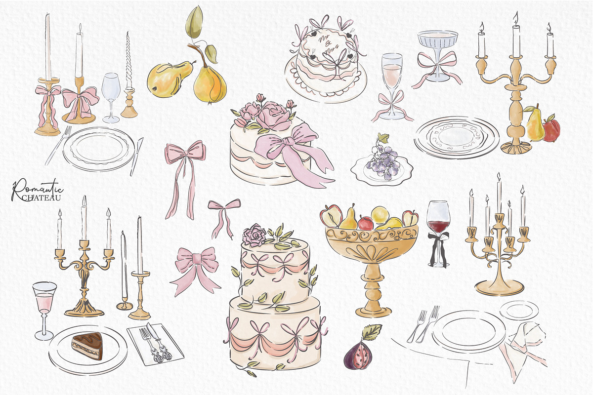 Romantic Chateau Line Art, an Object Graphic by Mio Buono (Photo 11 of 15)