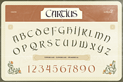 Cartius, a Serif Font by Burntilldead (Thumbnail 2 of 12)