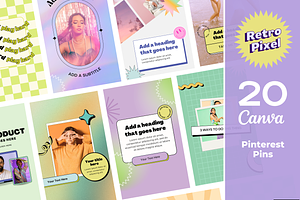 20 Pinterest Pin Templates Canva