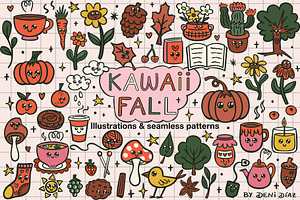 Kawaii Fall Pack - Illustrations