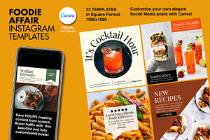 Foodie Affair Instagram Templates