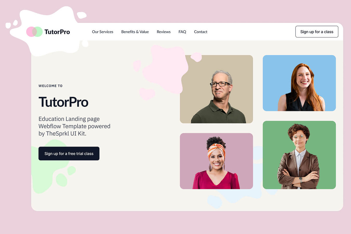 TutorPro - Education Landing Page, a Landing Page Template by EGO Creative Innovations (Photo 2 of 6)