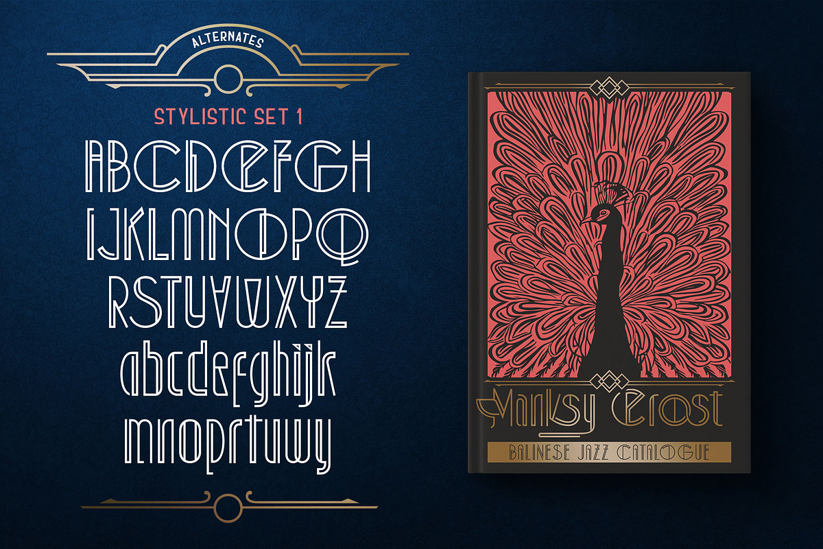 Art Decory Typeface, a Sans Serif Font by alit design (Photo 6 of 17)