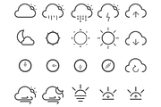 Weather Icons Set, an Outline Icon by Iconify (Thumbnail 3 of 3)