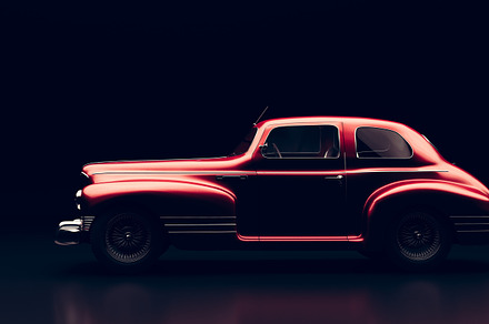Classic retro car. Vintage vehicle., a Transportation Photo by Photocreo Michal Bednarek