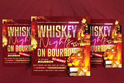 Whiskey Nights drink party flyer, a Flyer Template by Dezines2go (Thumbnail 1 of 2)