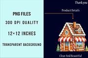Gingerbread Houses Clipart, an Illustration by SinaCreation (Thumbnail 6 of 7)