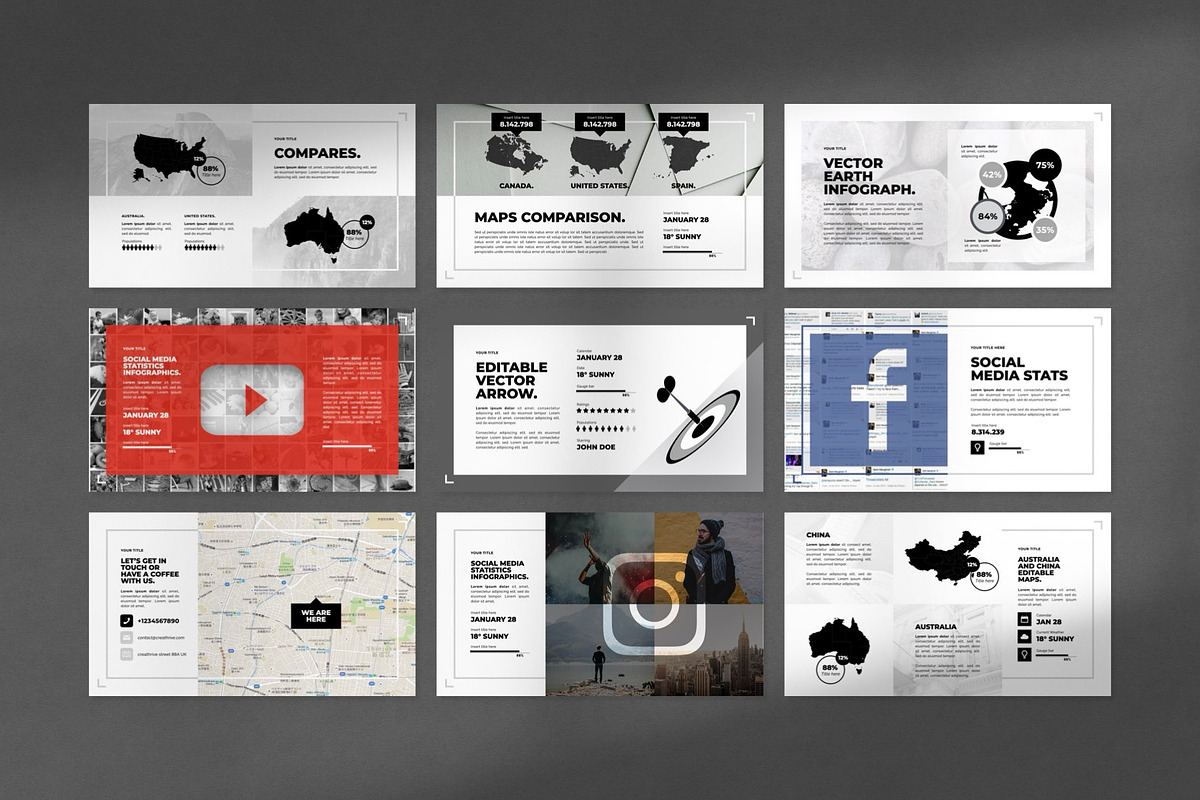 Global PowerPoint Template, a Presentation Template by Creathrive Design (Photo 9 of 9)