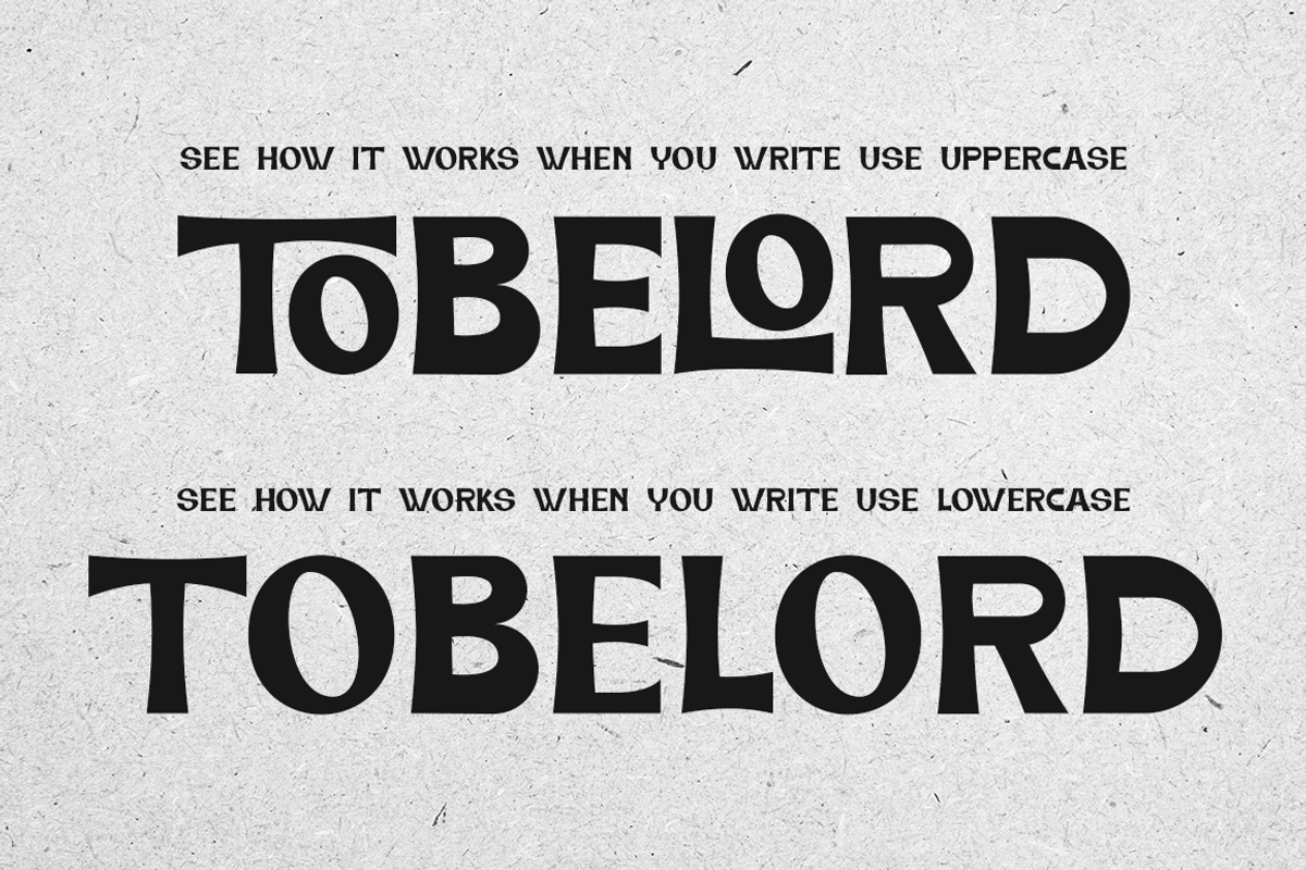 TOBELORD Display Sans Serif, a Sans Serif Font by Haksen (Photo 4 of 9)